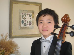 "Making a weird face before my first time performing solo with orchestra. (March 2007)"