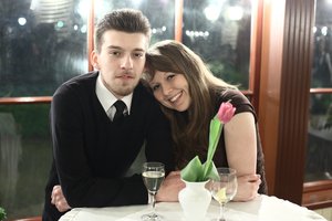 Julia et son petit-ami à Varsovie, mars 2015